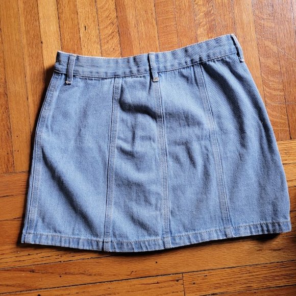 Forever 21 Button Front Denim Skirt M - Picture 4 of 4